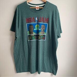 Homage NBA Jam Seattle SuperSonics Shawn Kemp and Gary Payton T-Shirt Sz XXL